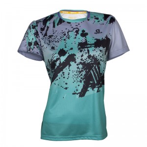 Apacs Ladies Dri-Fast Logo T-Shirt (RN366G) - Grey/Green