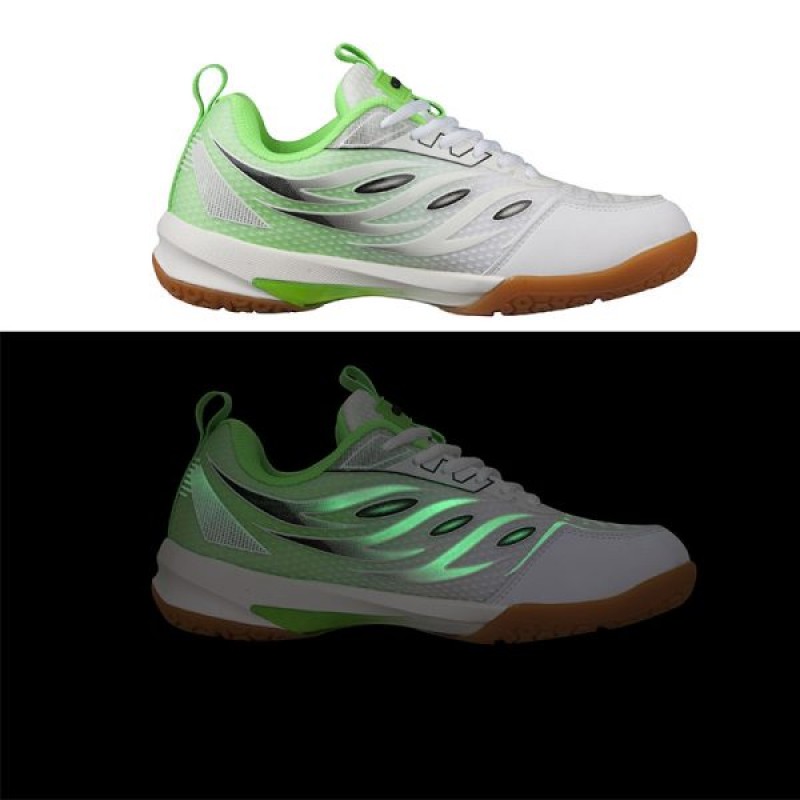 Apacs Performance 670 Shoes - White/Green